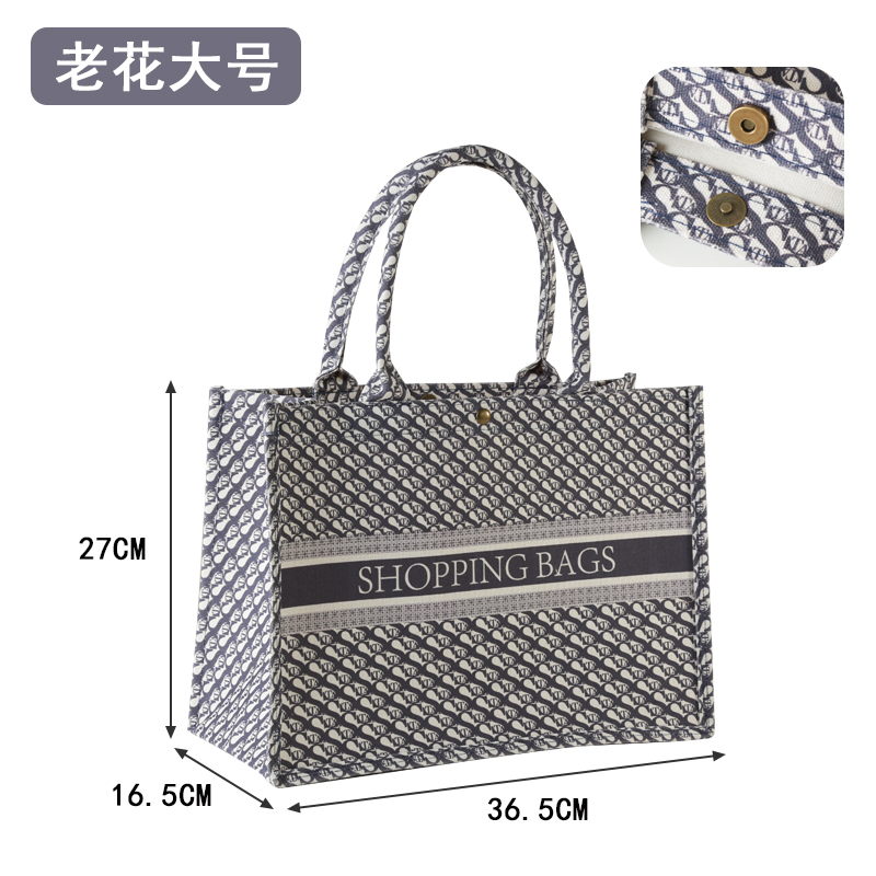 老花加厚立体帆布袋加工厂家找途润制袋